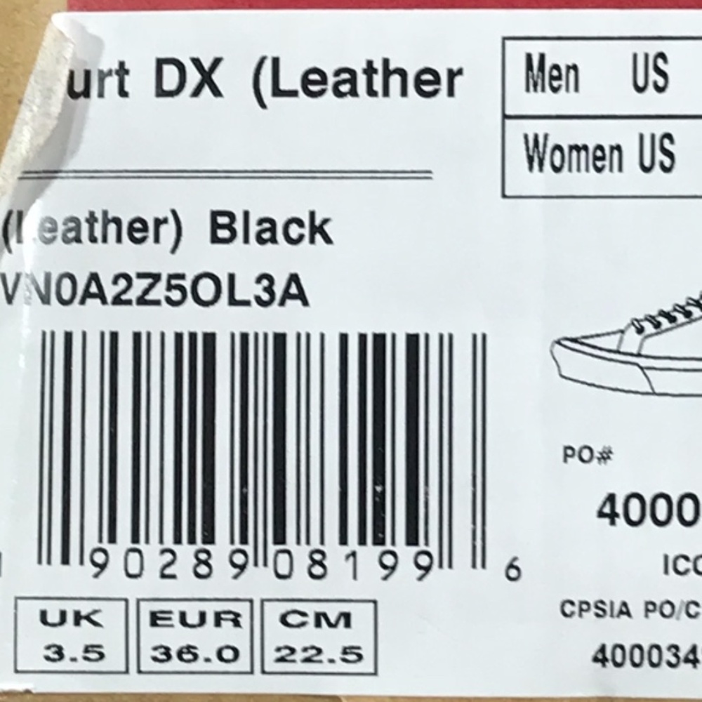 Vans Court DX Leather Black Shoes‎ - Picture 7 of 7